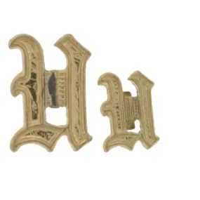 10KY Old English Initial 9.5mm U