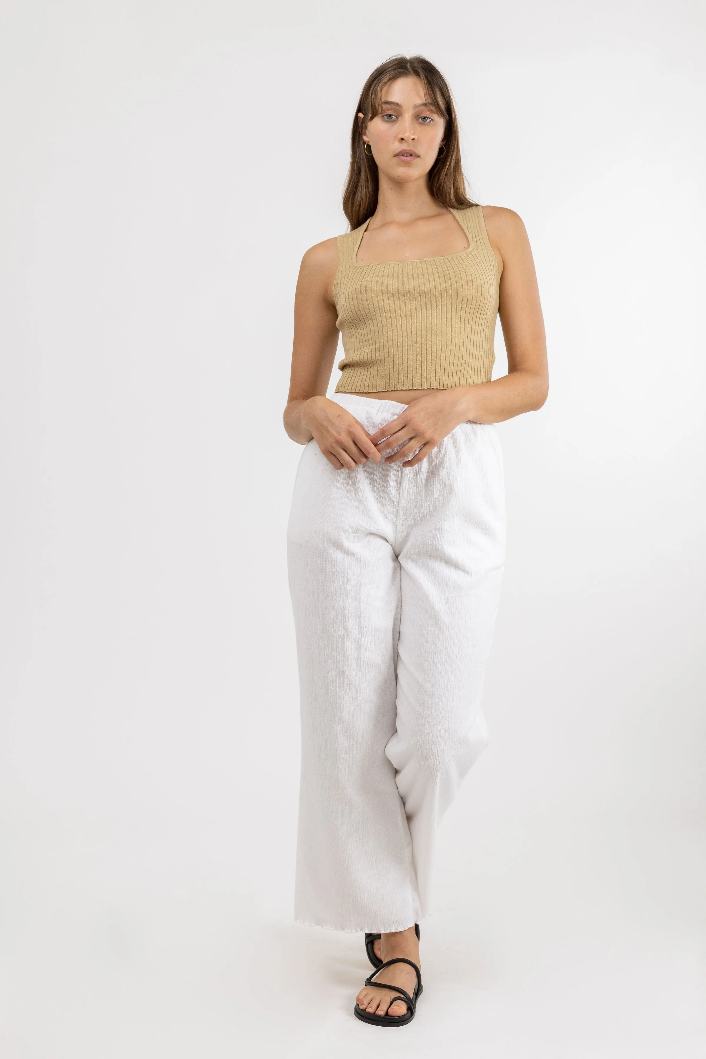 Andie Knit Crop Top / Hemp