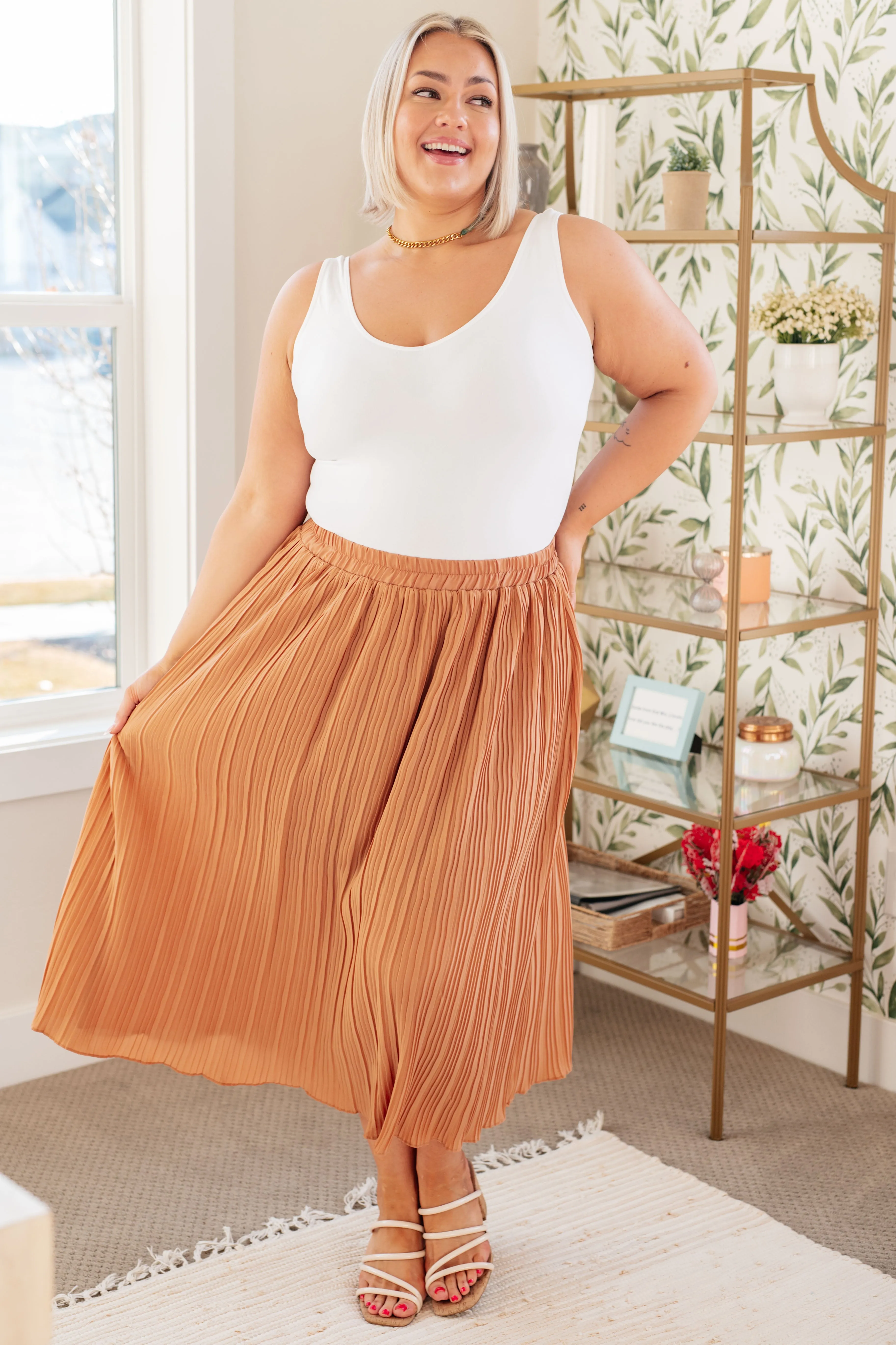 Are You Talking to Me Pleated Midi Skirt- USE CODE SPRING24 for 40% OFF!!!!