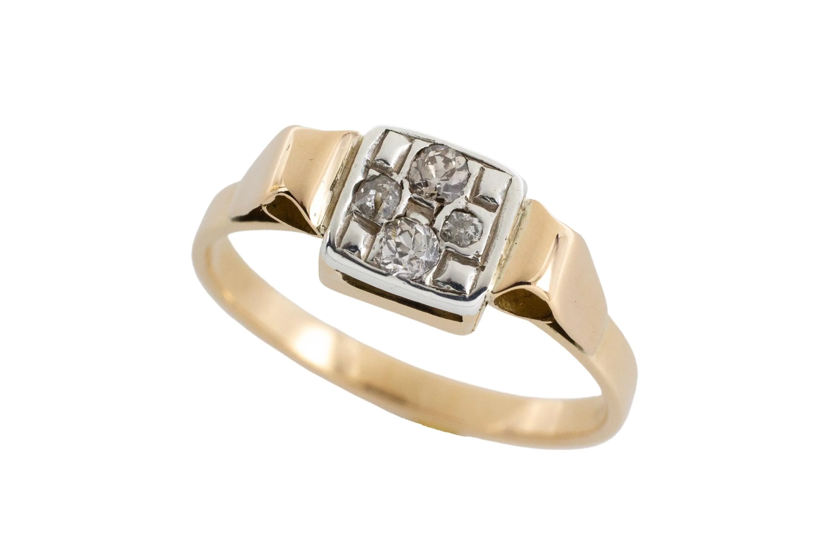 Art Deco old cut diamond ring