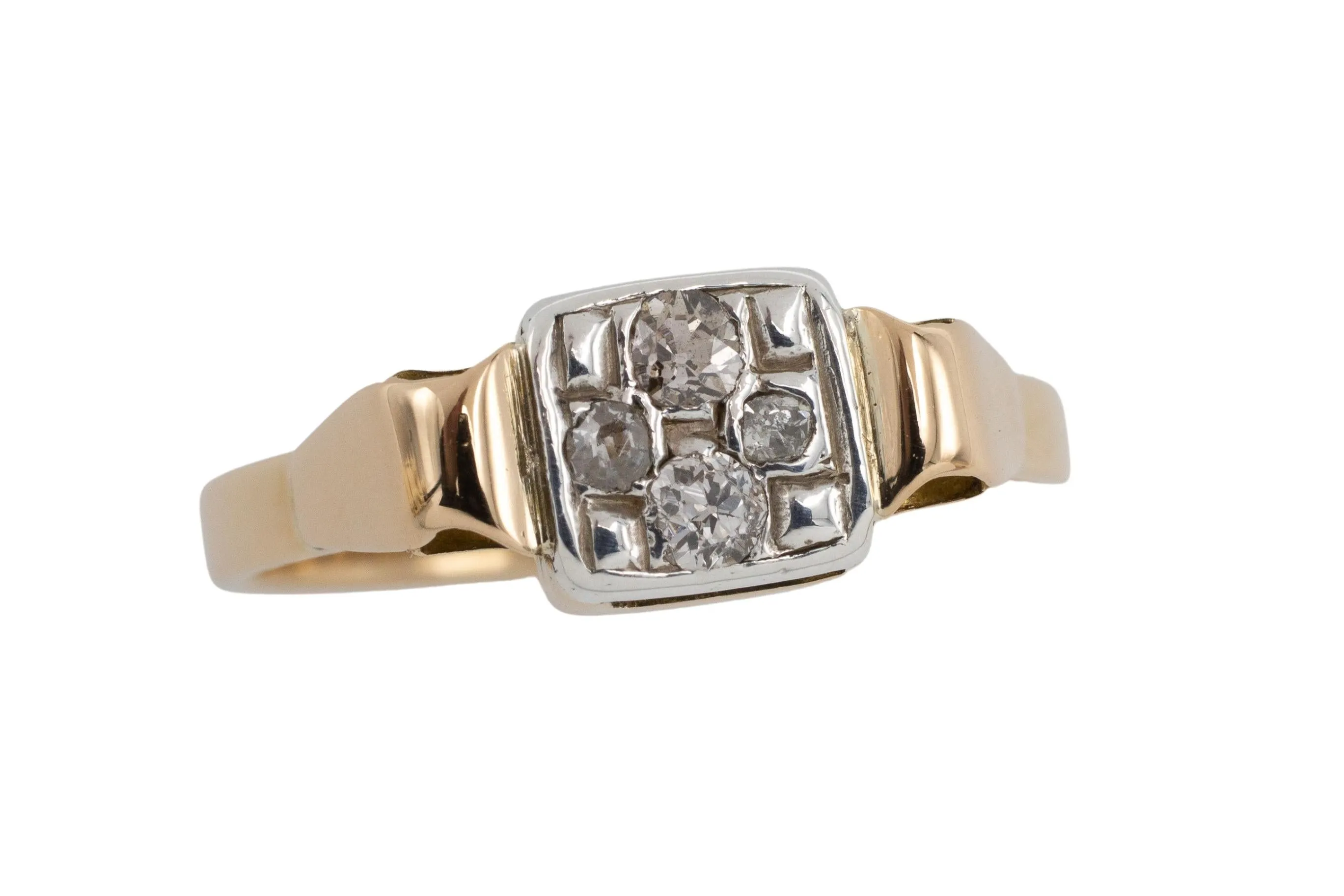 Art Deco old cut diamond ring