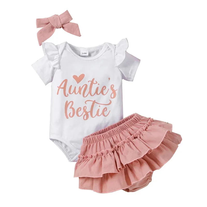 AUNTIE'S BESTIE Ruffle Skirt Outfit