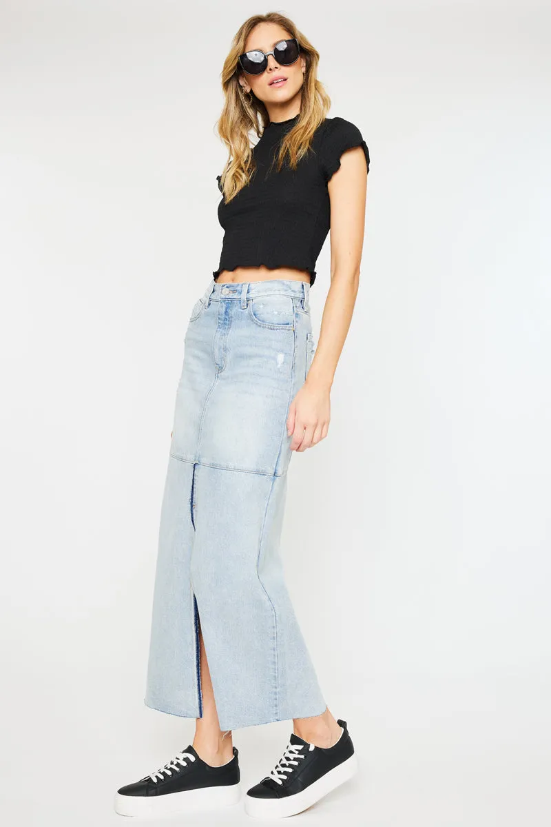 Babe Maxi Denim Skirt