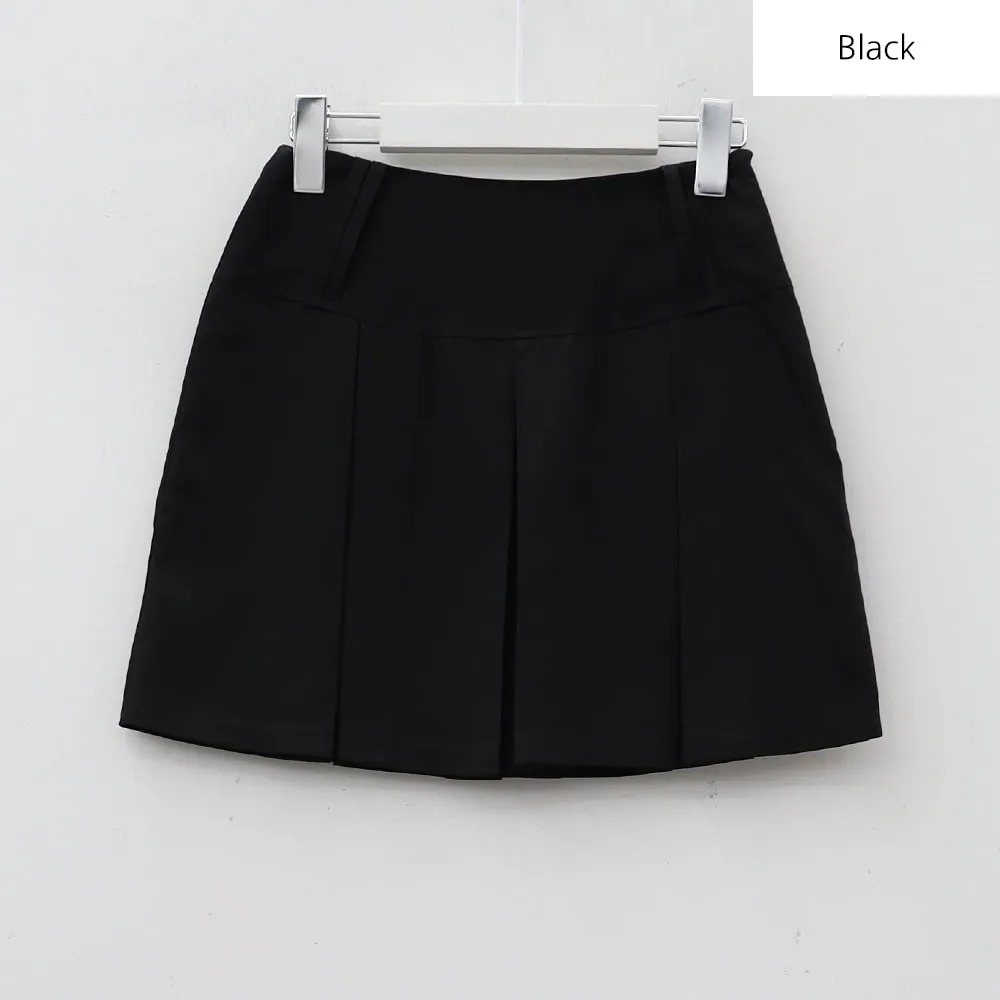 Basic Formal Pleated Mini Skirt BA27