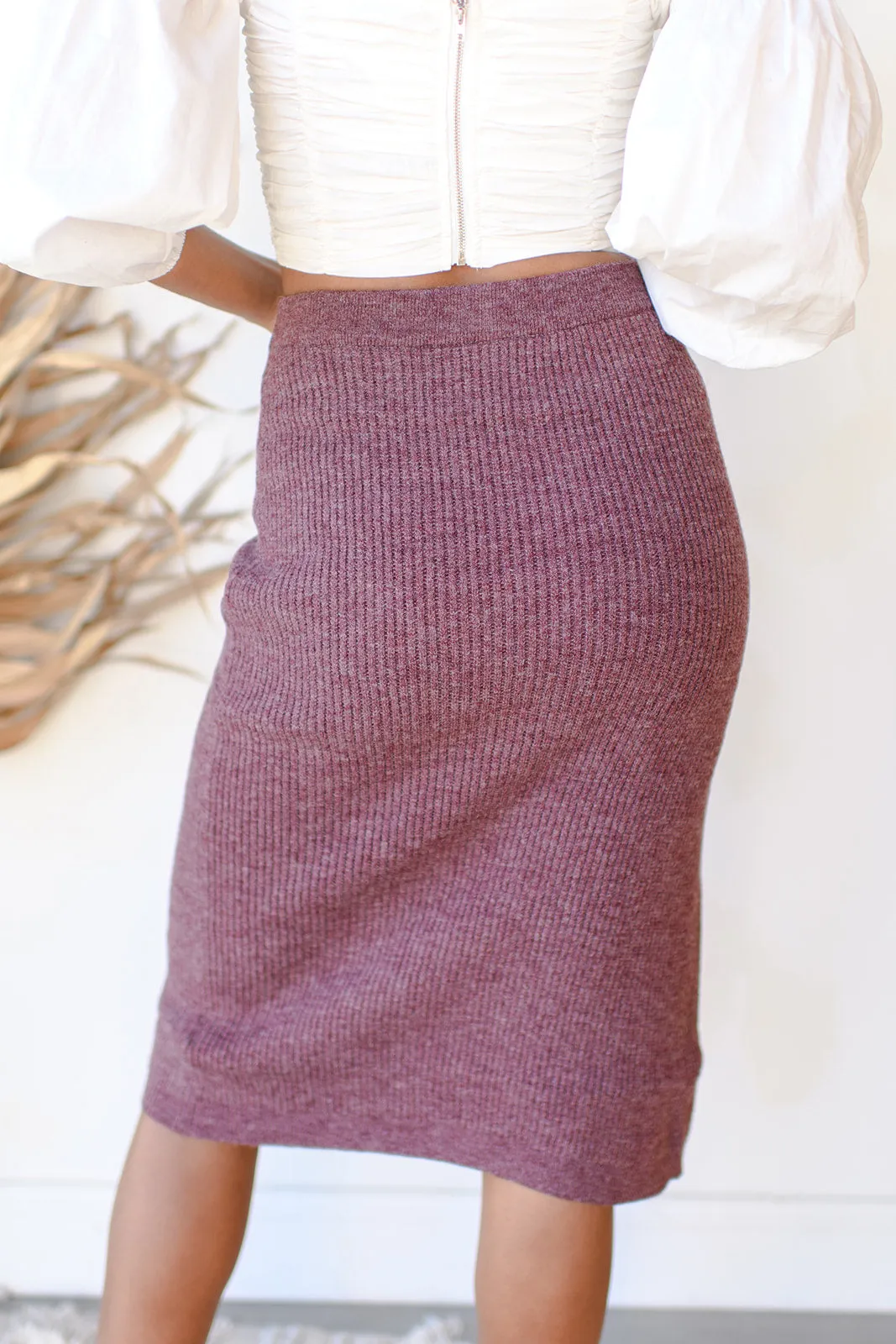 camden knit midi skirt