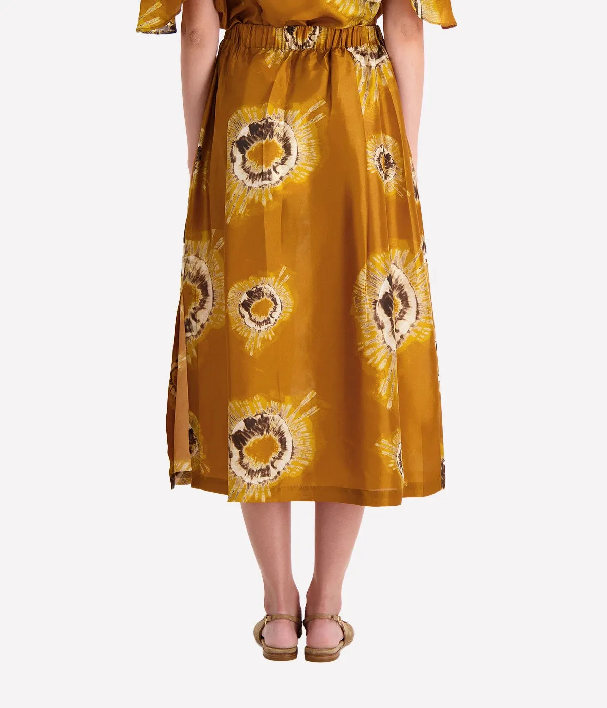 Cisternino Midi Skirt in Caramel