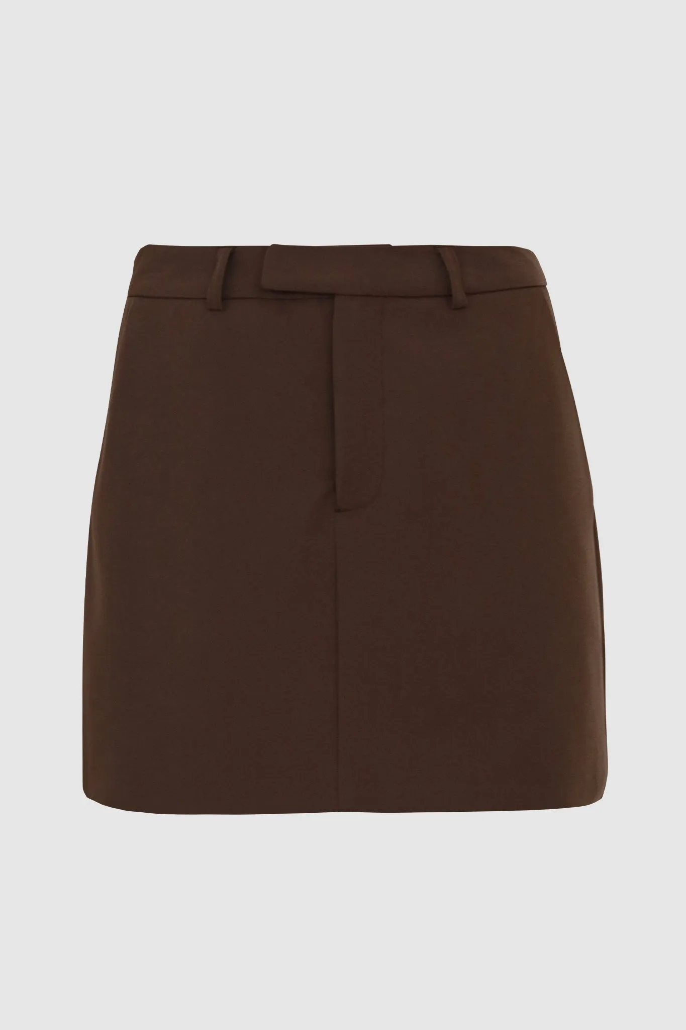 Collins Mini Skirt | Choc