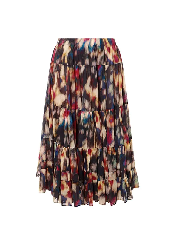 Elfa Skirt in Ochre/Black