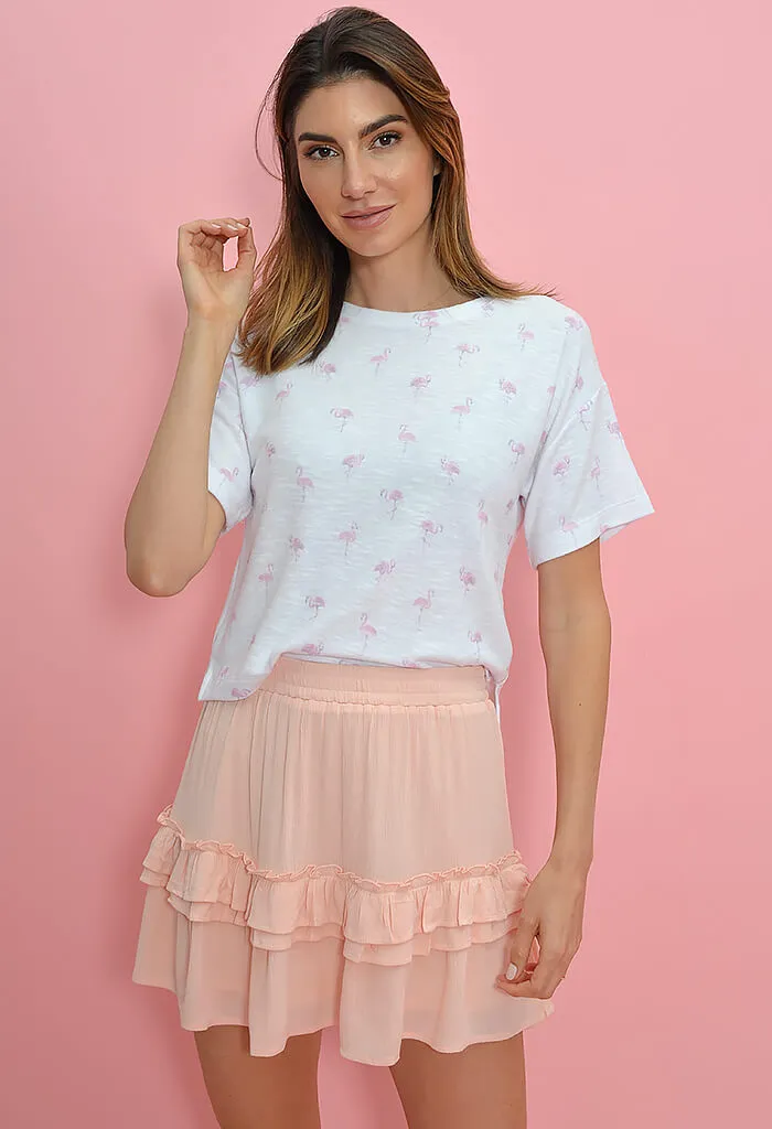 Ella Mini Skirt-Blush