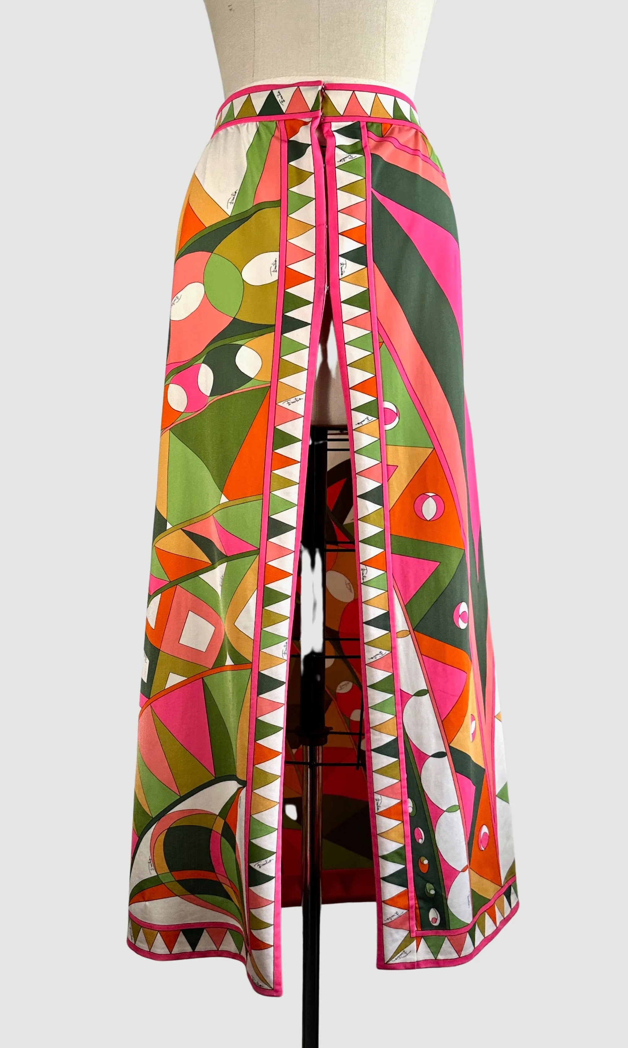 EMILIO PUCCI 60s Geometric Maxi Skirt  Medium