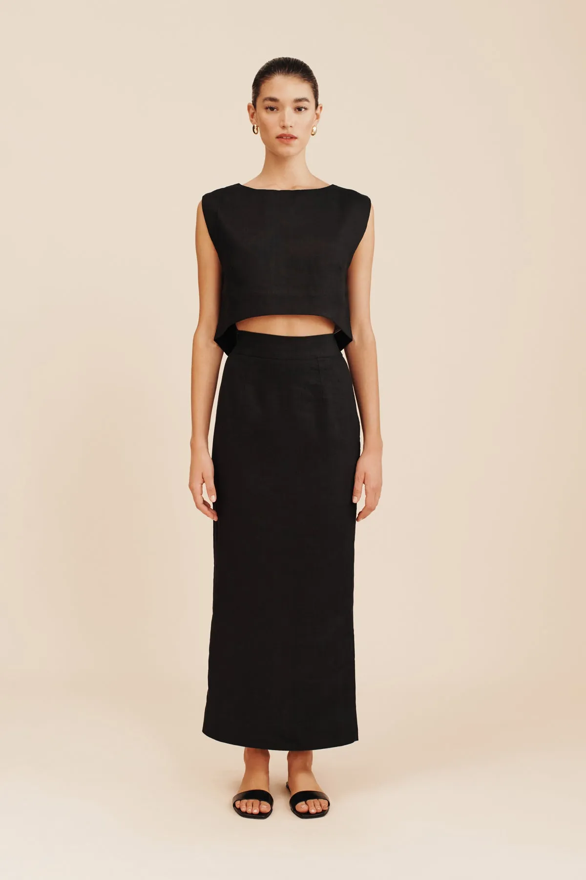 EMMA PENCIL SKIRT - BLACK