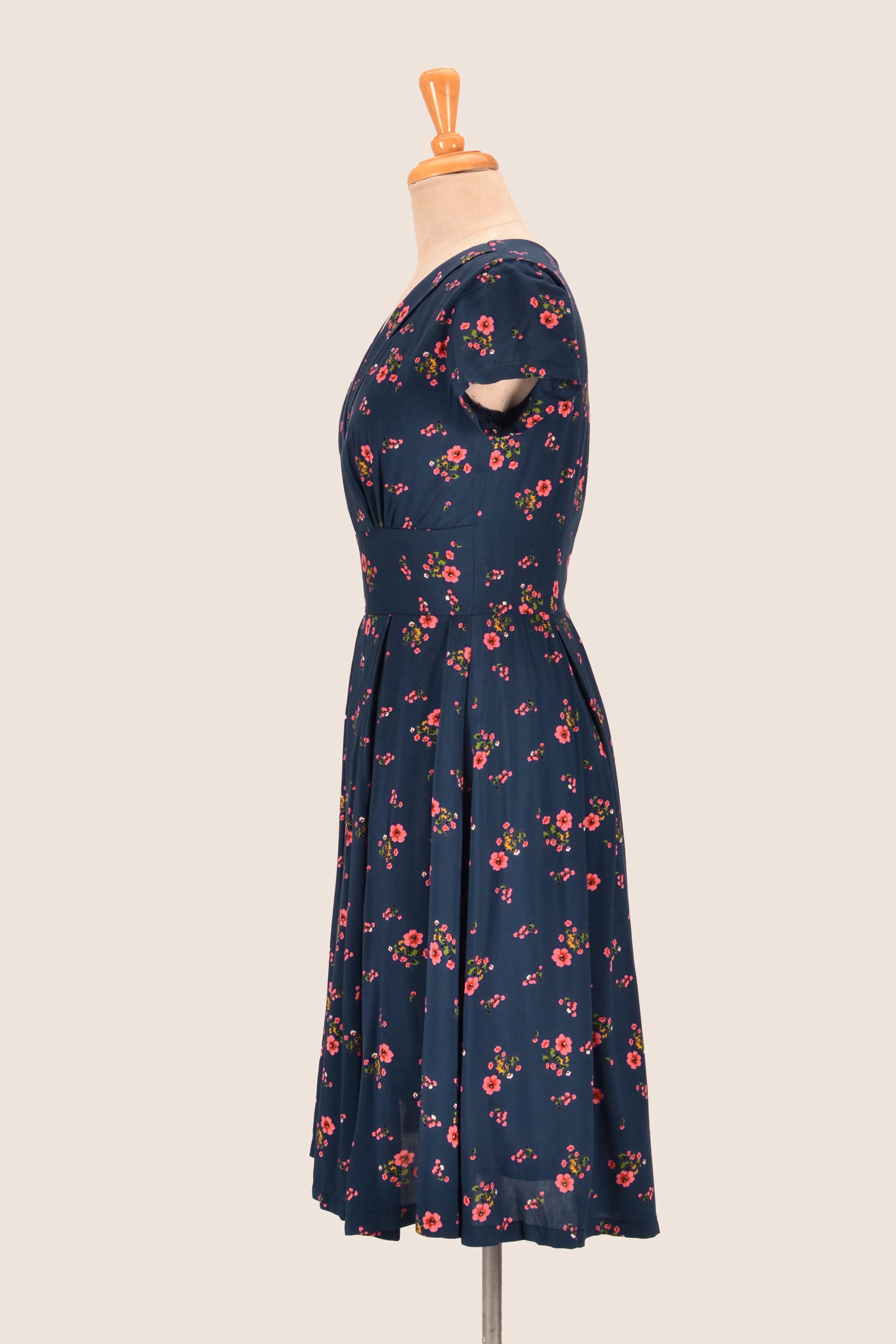 Enchanted Navy Cherry Blossom Dress