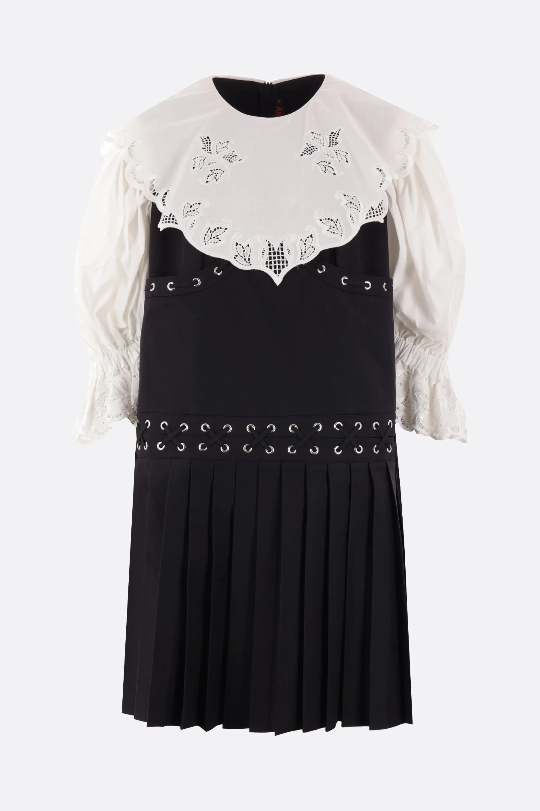 Fer cotton minidress with laces