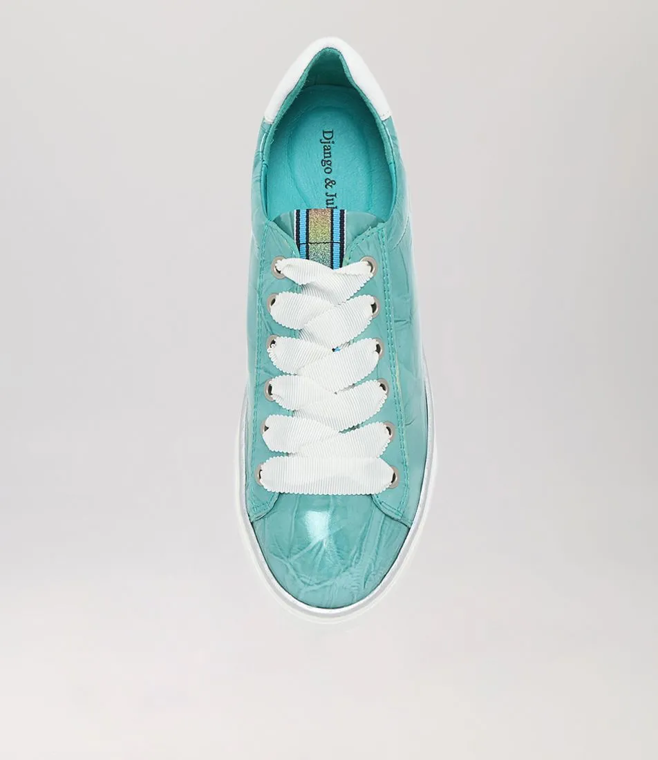 Finni (Teal Shrunken Patent)