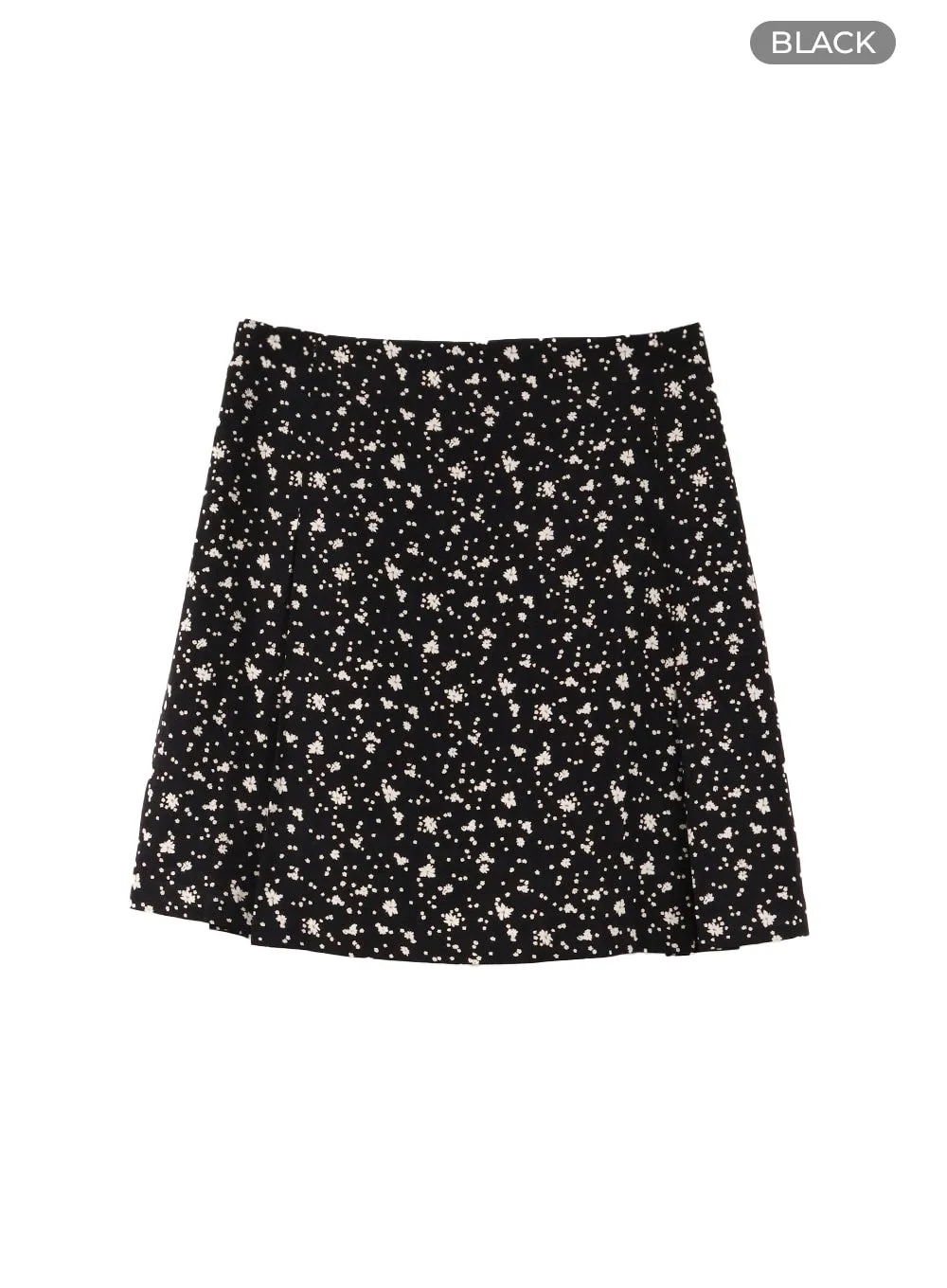 Floral Print Mini Skirt OF422