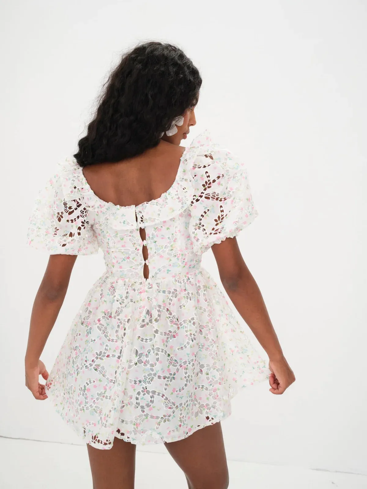 For Love & Lemons - Magnolia Mini Dress - White