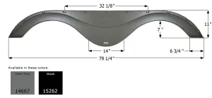 Forest River Tandem Fender Skirt FS4667