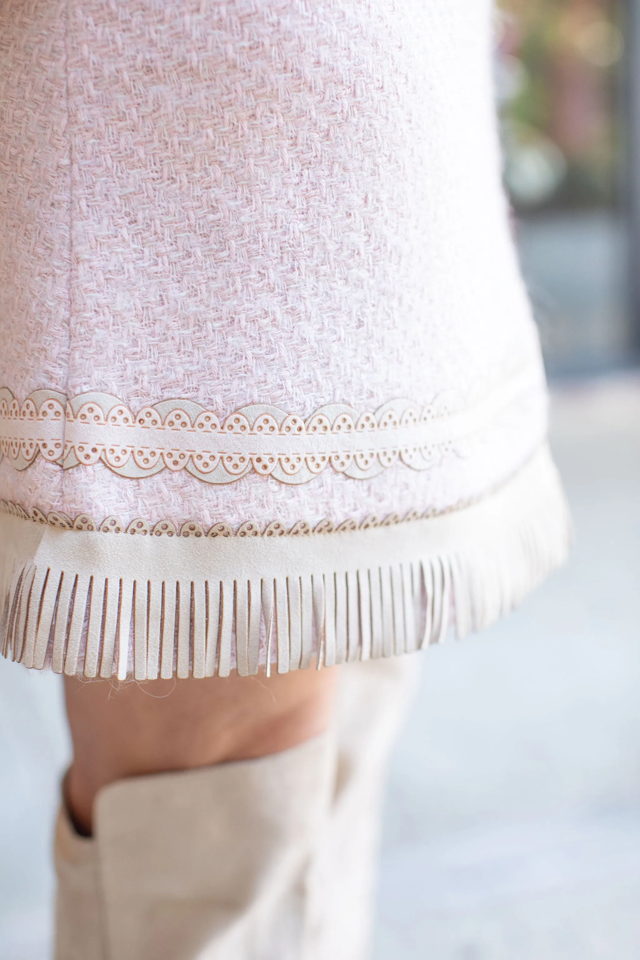 Fringe Short Skirt