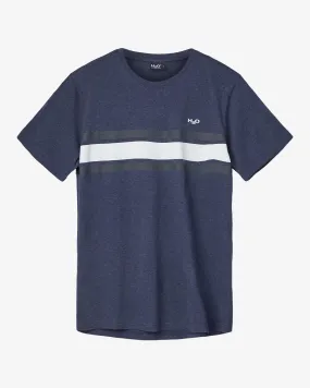 Gilleleje T-shirt - Navy Mel/Navy/White