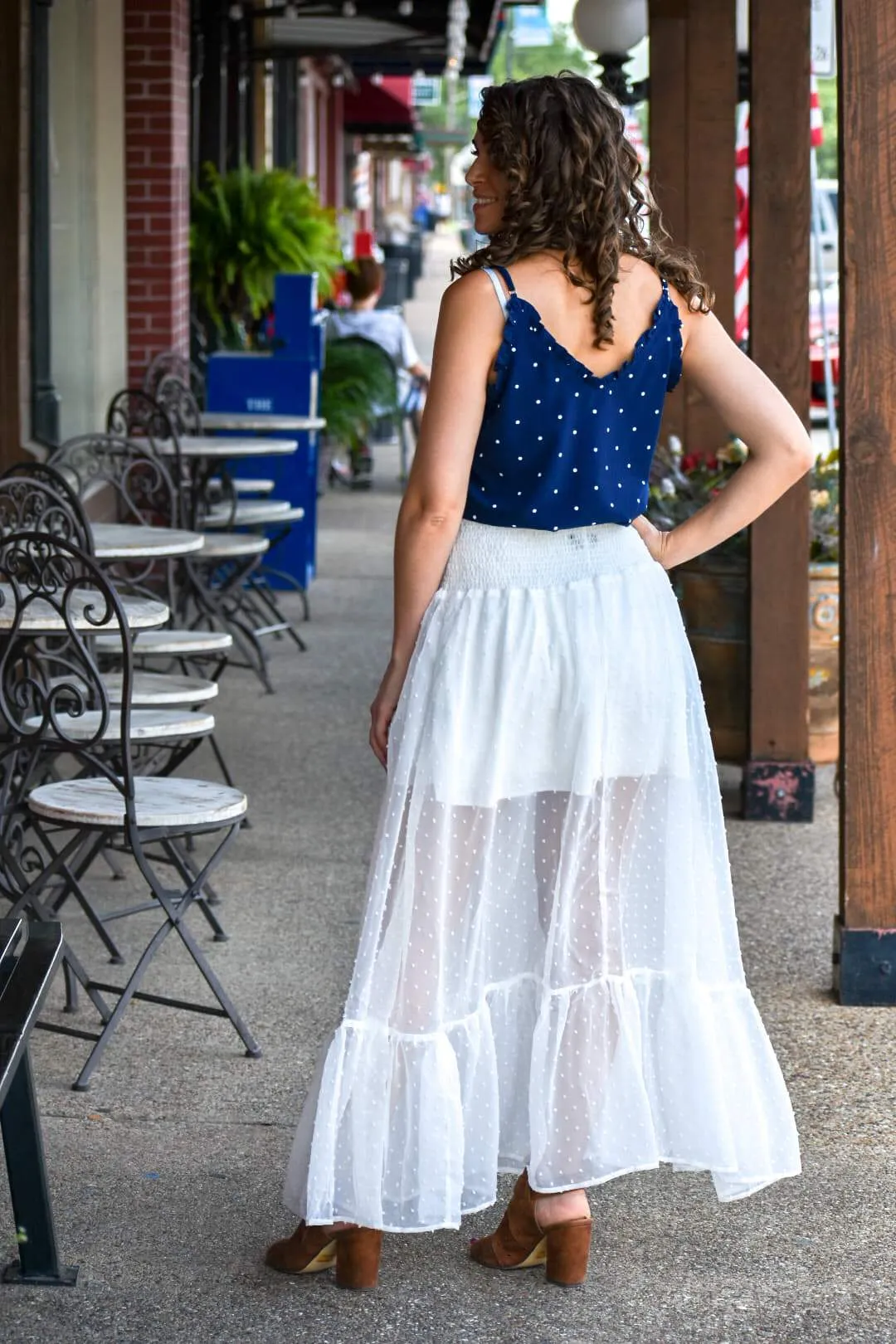 Holy Spirit White Maxi Skirt