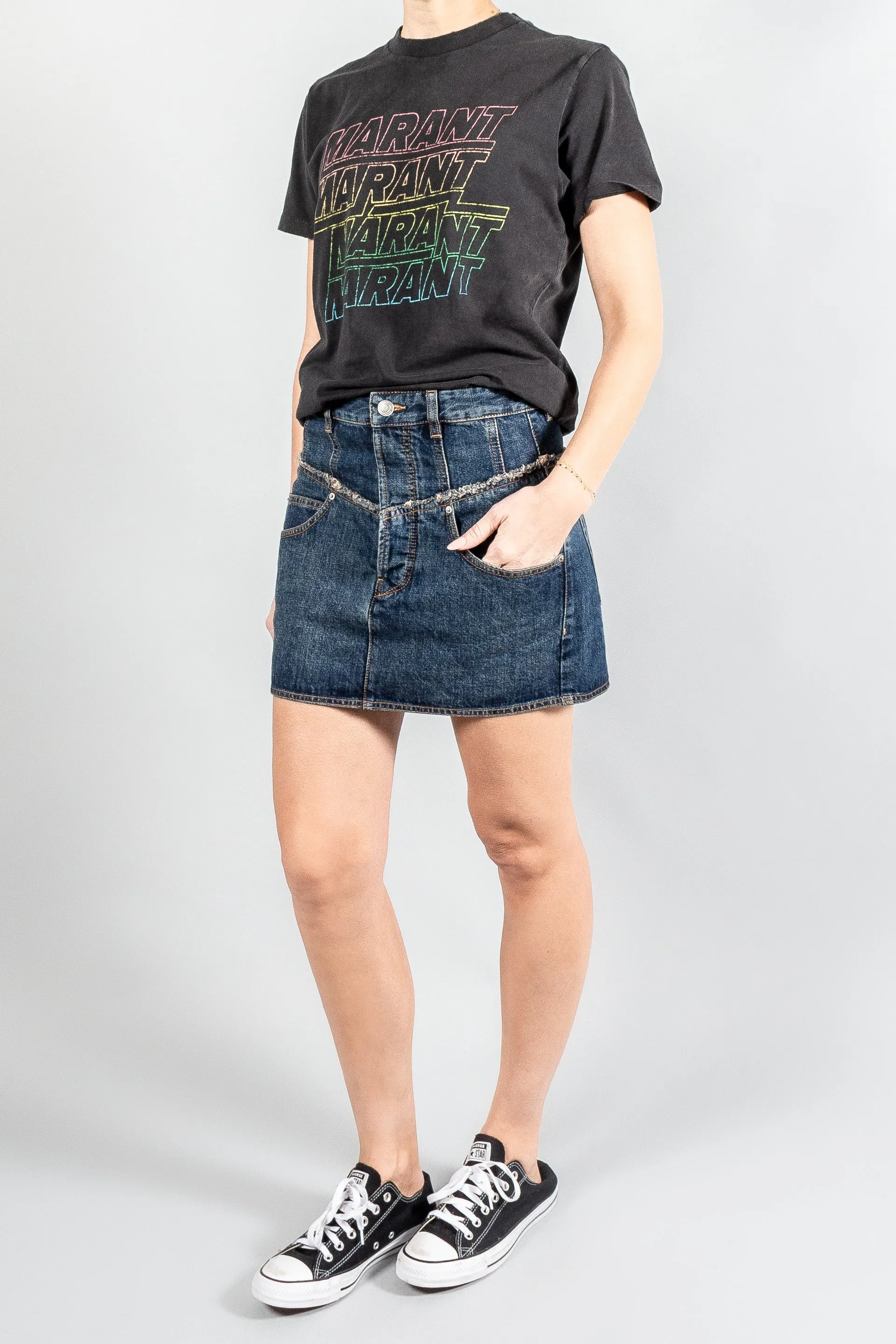 Isabel Marant Narjis Denim Mini Skirt