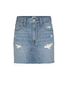 Izzie Mr Mini Skirt - Denim Light