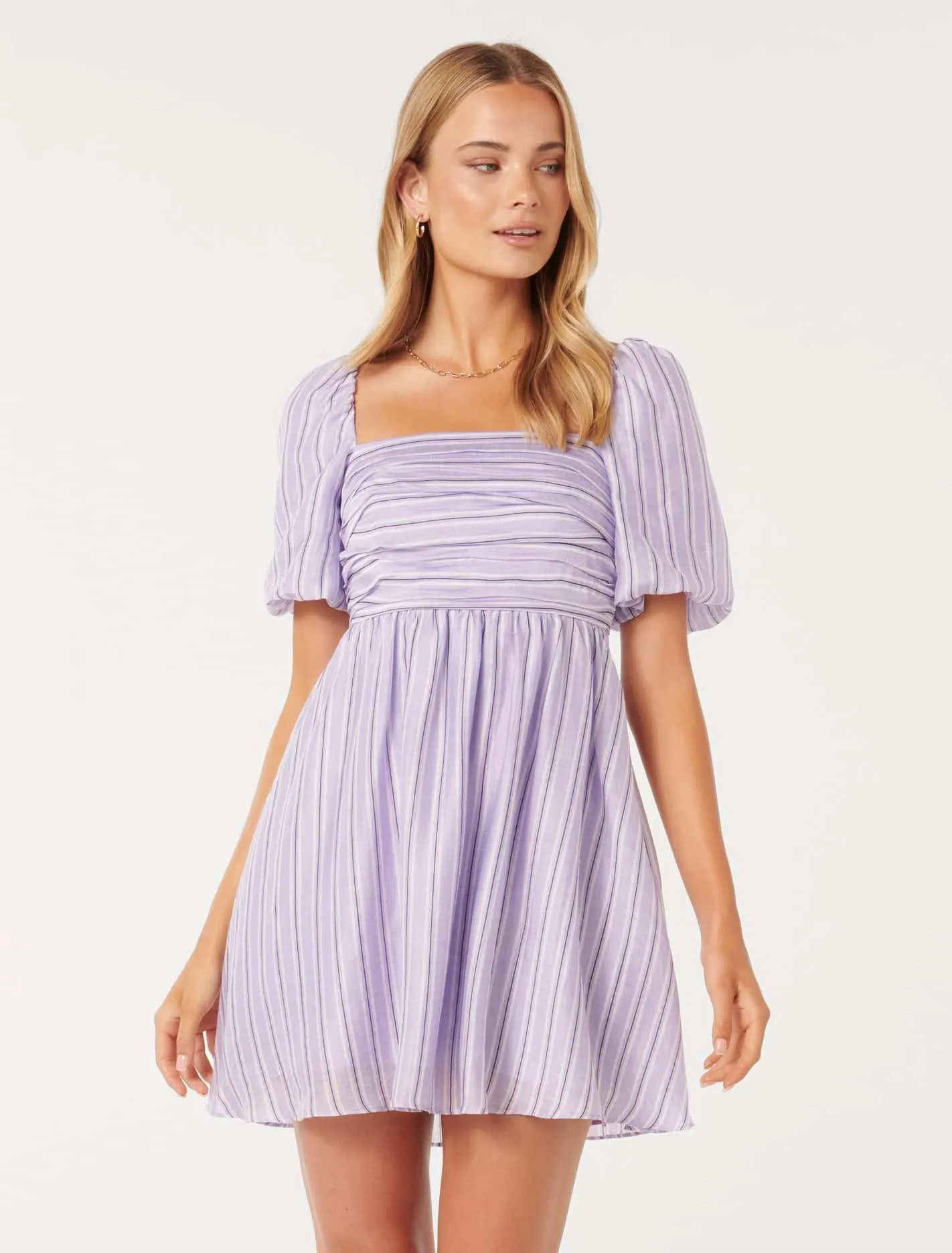 Janice Stripe Mini Dress