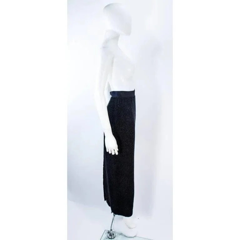 JEAN PAUL GAULTIER Vintage Beaded Full Length Silk Skirt | Size 40