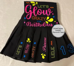 Let's Glow Crazy Birthday Skirt Set