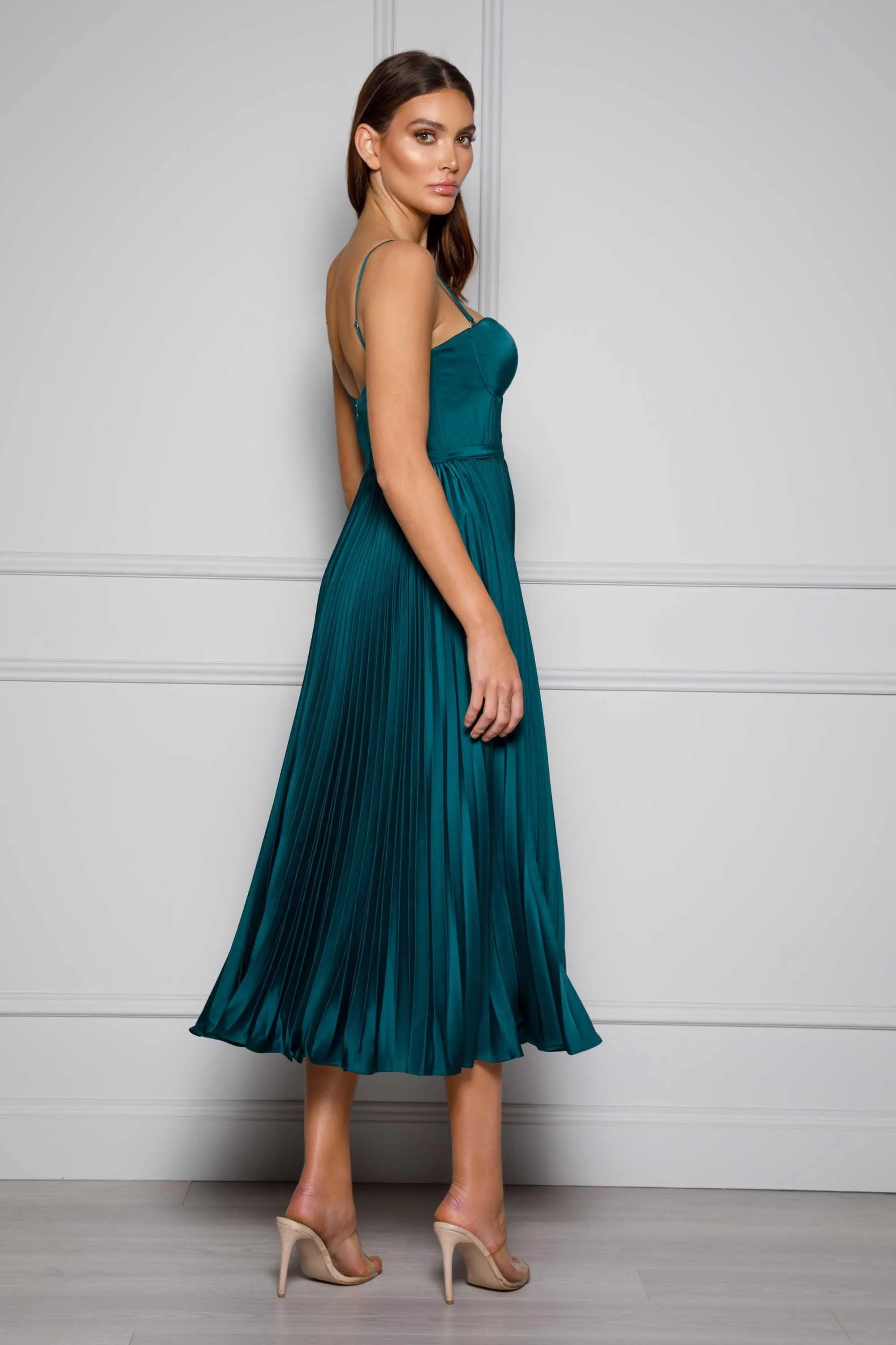 Milan Dress - Emerald Green