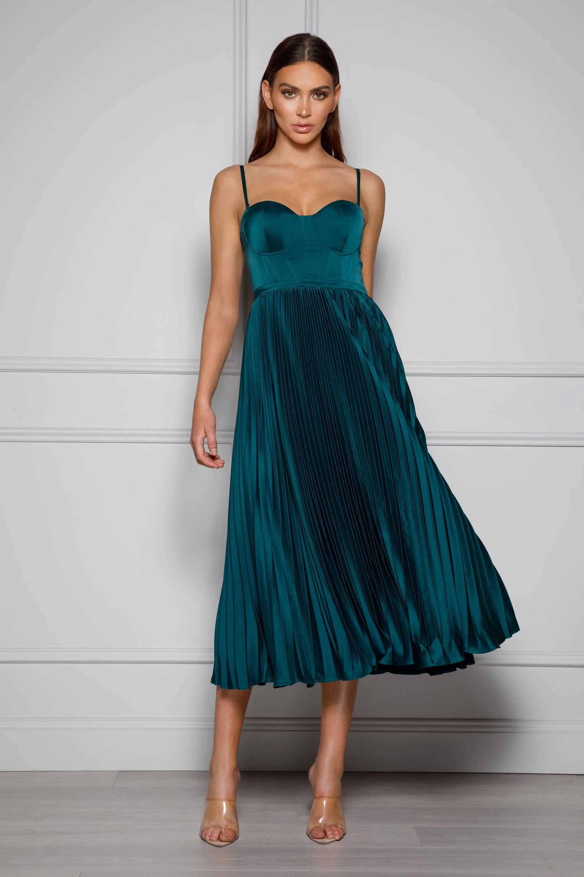 Milan Dress - Emerald Green