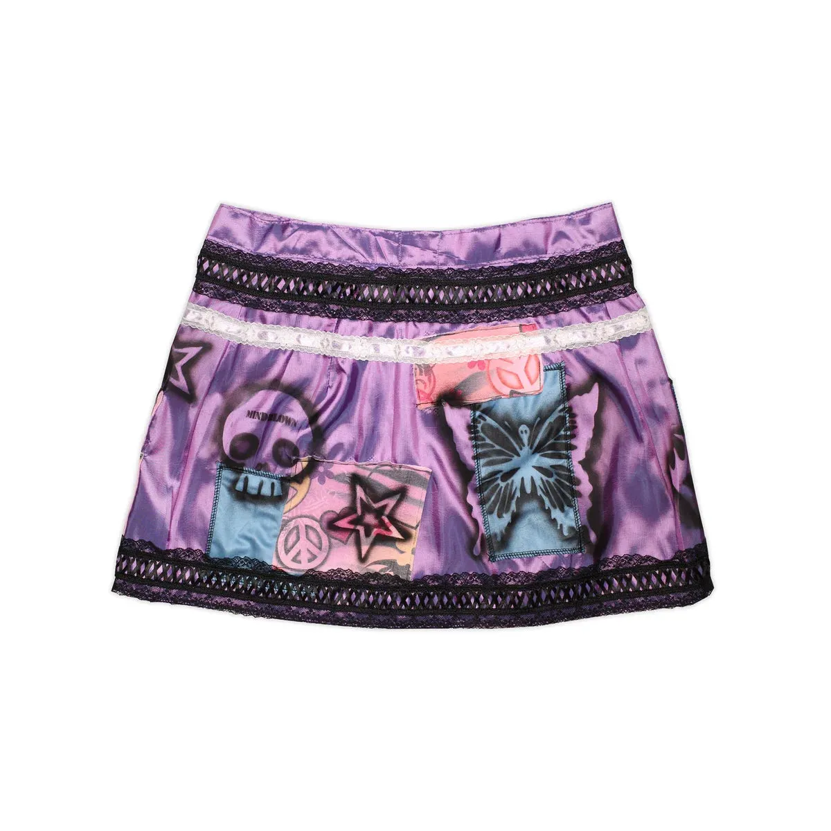 MINDBLOWN X BUNNY HOLIDAY PURPLE HAZE WRAP SKIRT