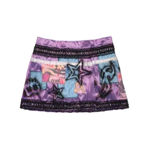 MINDBLOWN X BUNNY HOLIDAY PURPLE HAZE WRAP SKIRT