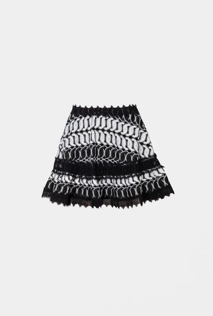 MISTICA SKIRT BLACK/WHITE