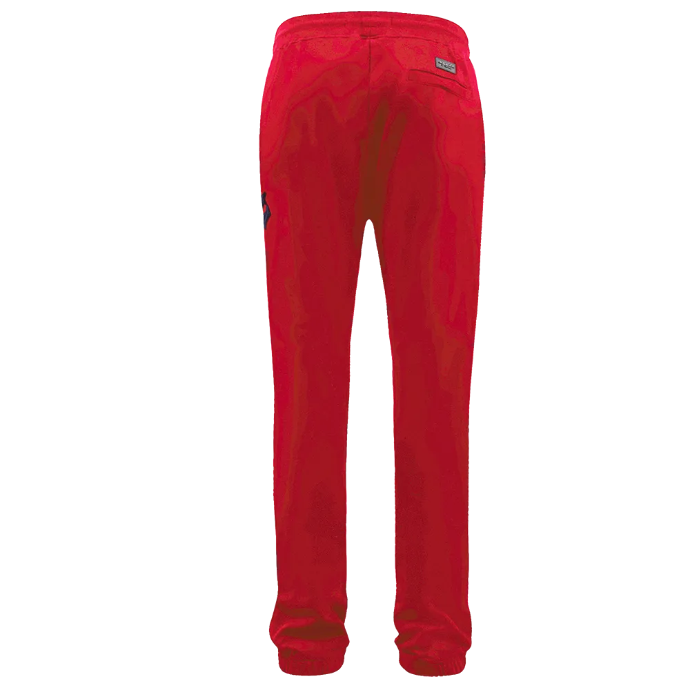 MLB ATLANTA BRAVES OLD ENGLISH MEN'S SWEATPANT (RED)