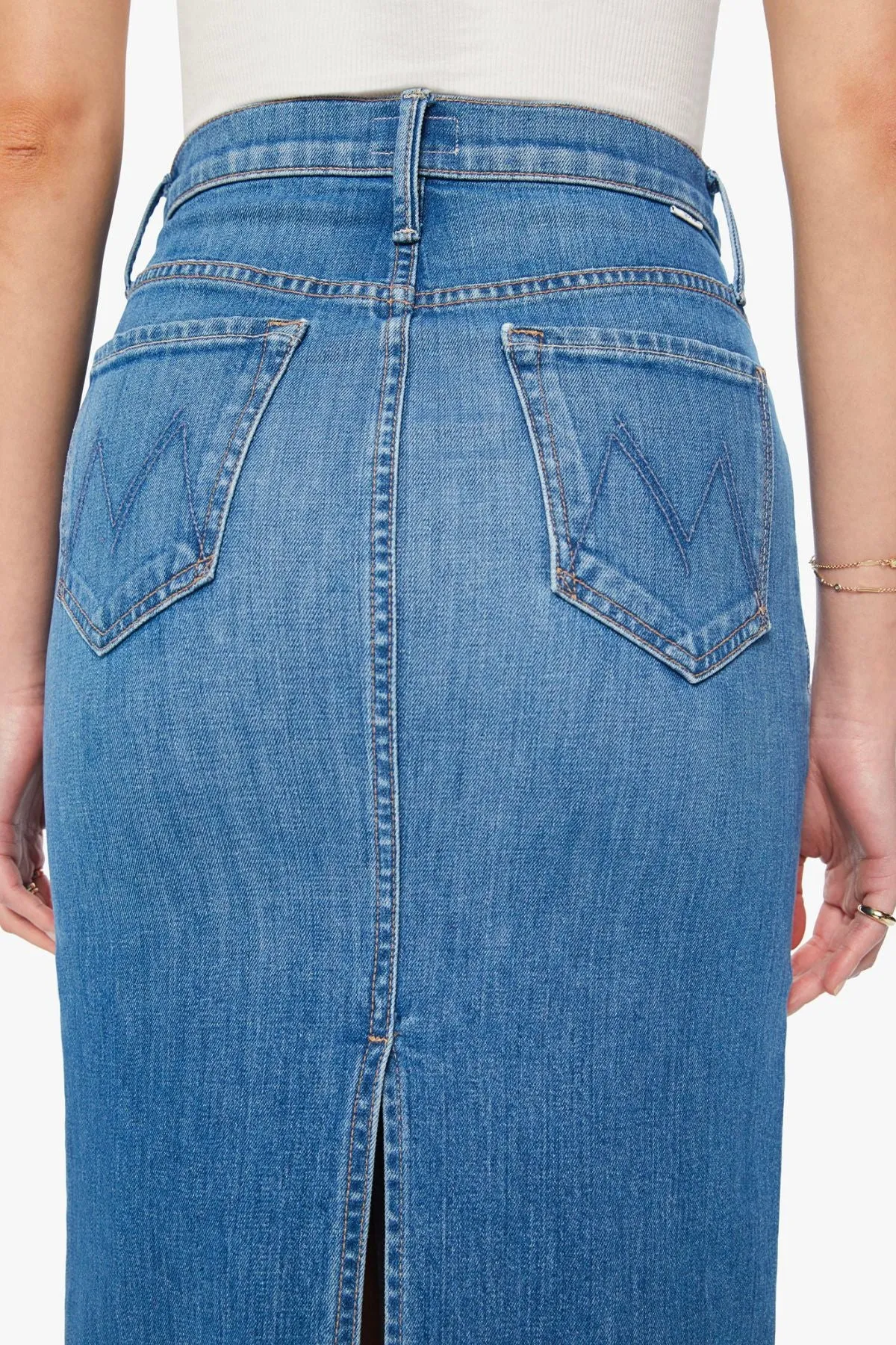 Mother Denim The Pencil Pusher Skirt - New Sheriff In Town