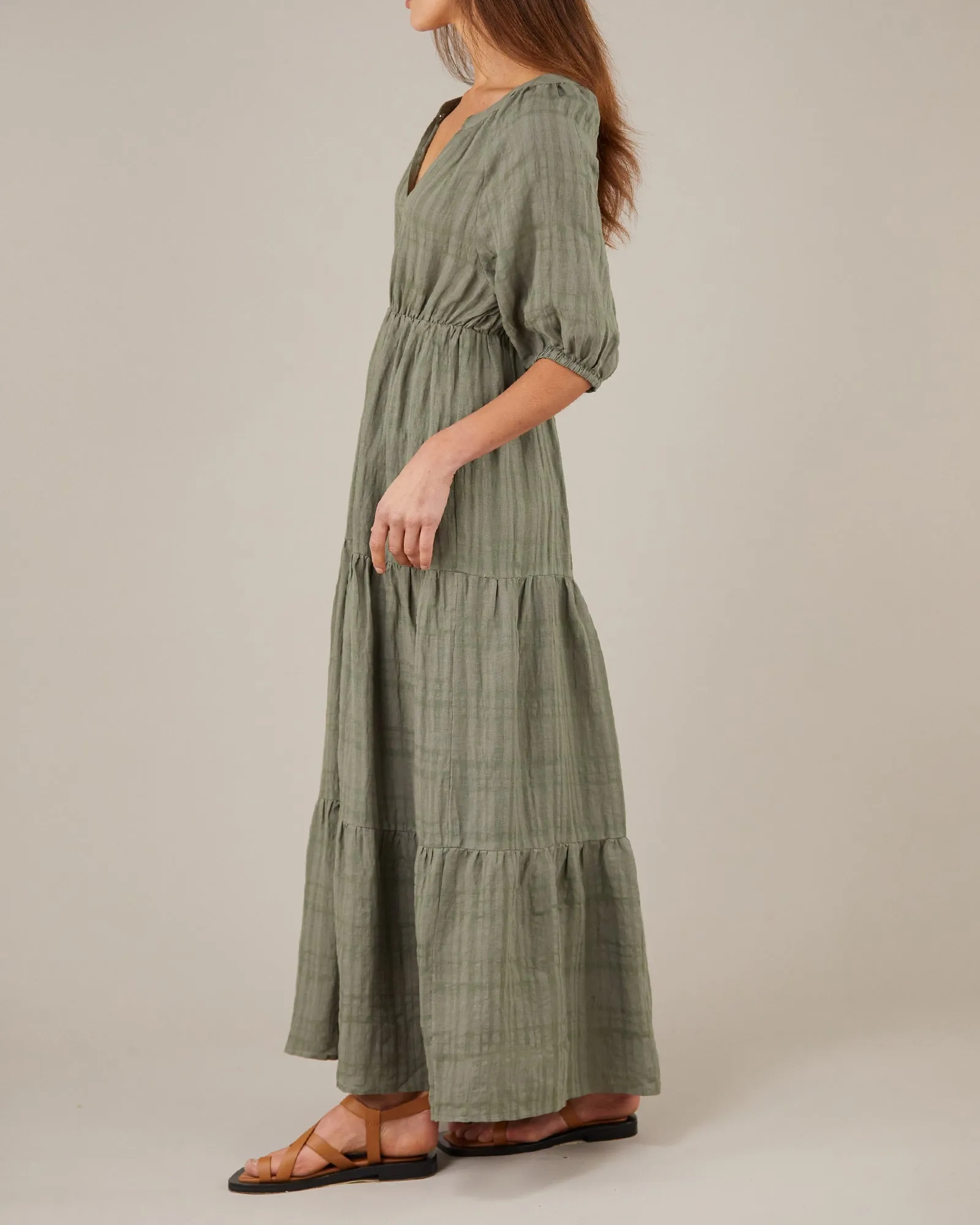 Pila Linen Maxi Dress