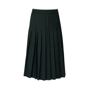 Pleated Midi Skirt with Tipping