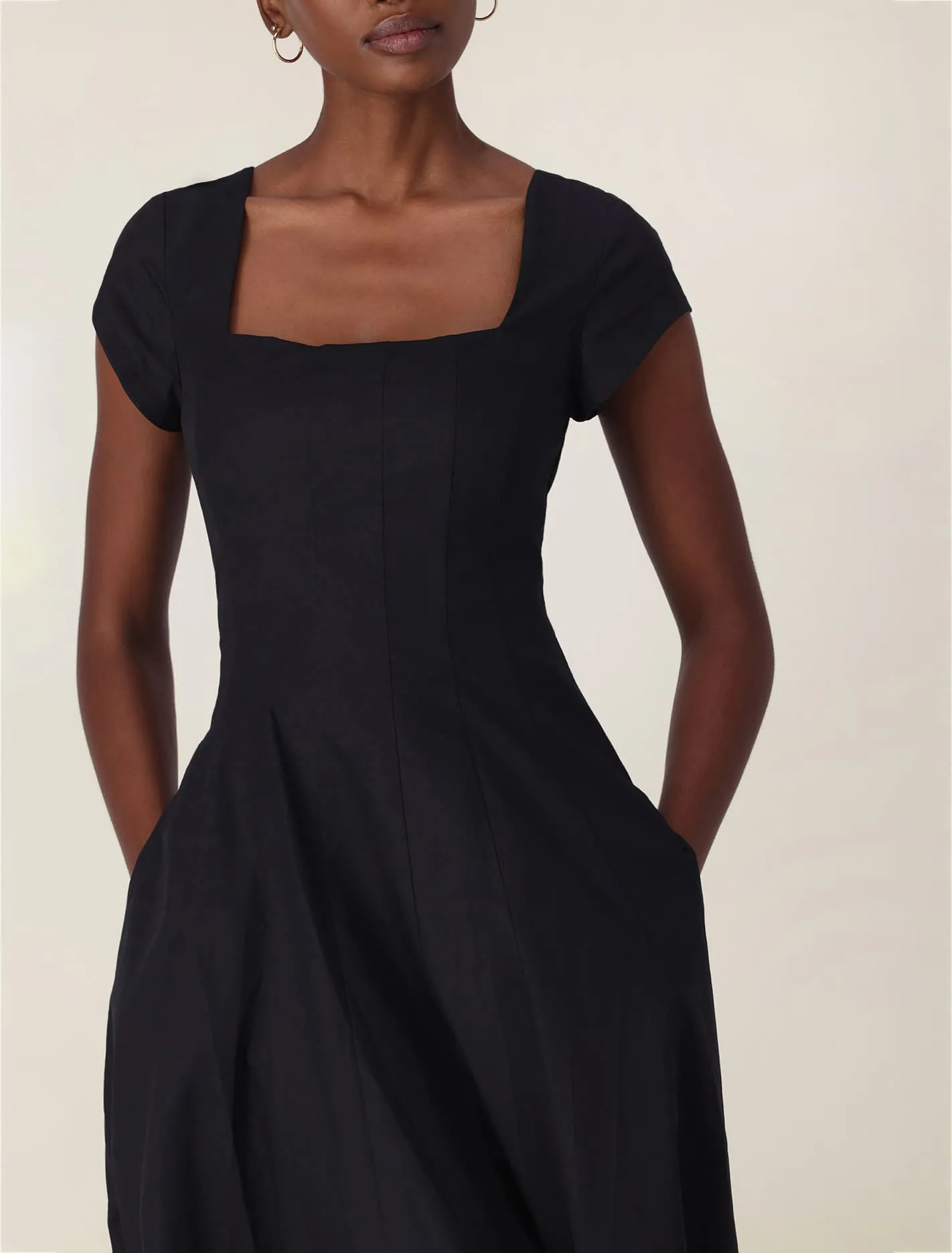 Raleigh Cap Sleeve Midi Dress