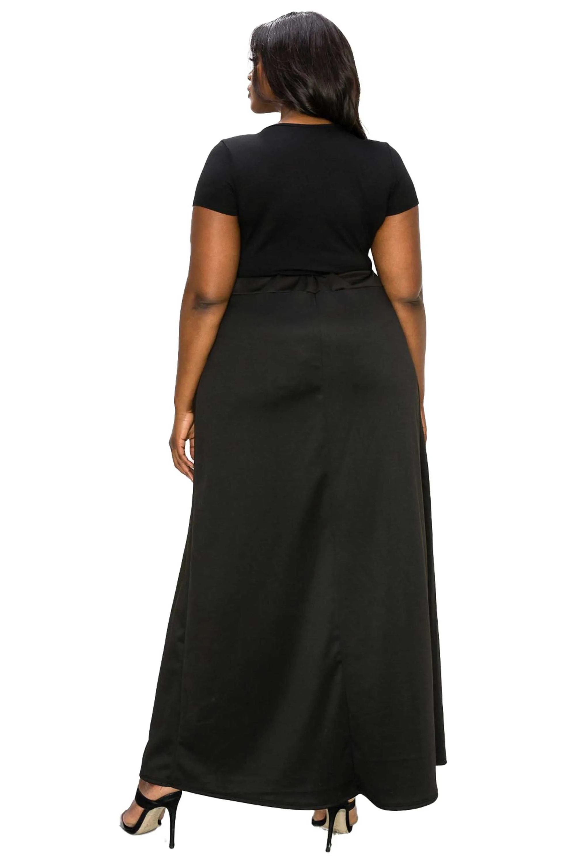 Scuba Wrap Maxi Skirt