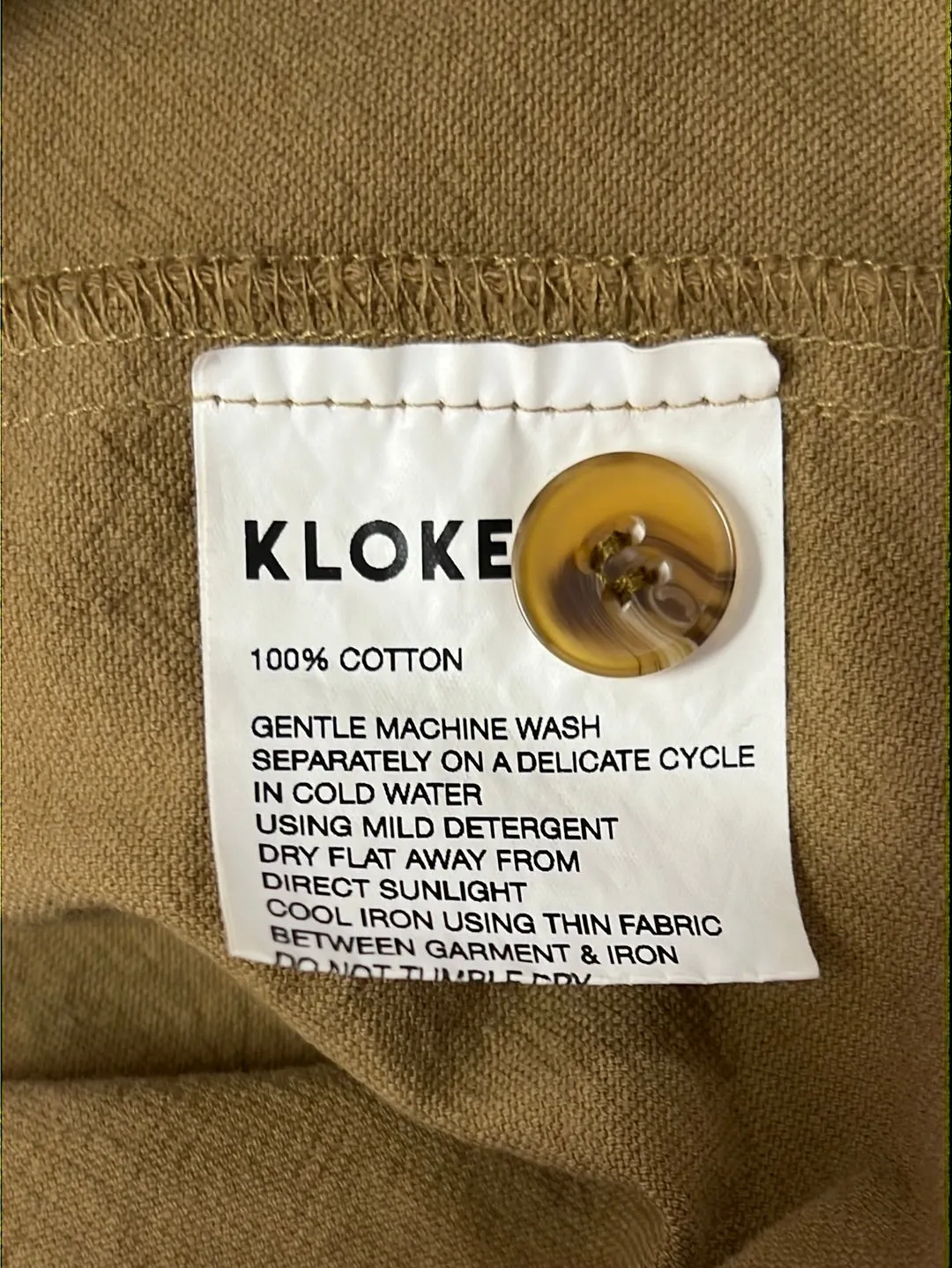 Size M - Kloke Sand Cotton Skirt