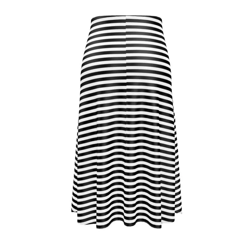 Striped Midi Skirt