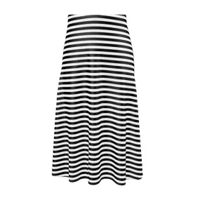 Striped Midi Skirt