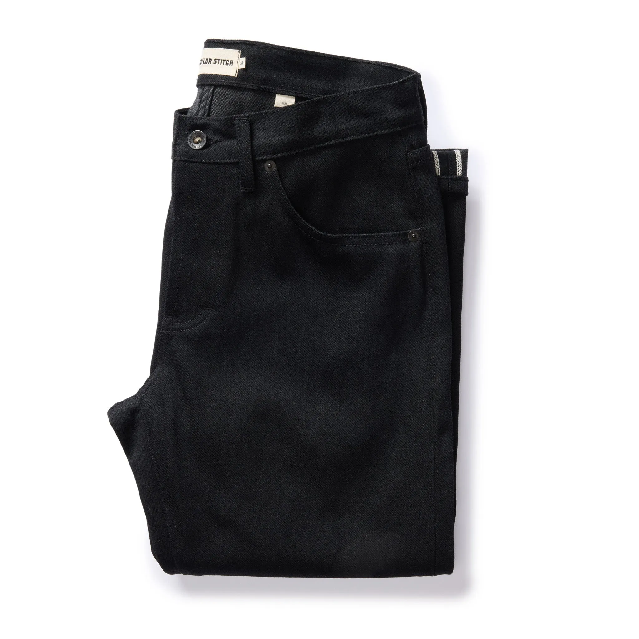 The Slim Jean in Black Nihon Menpu Selvage