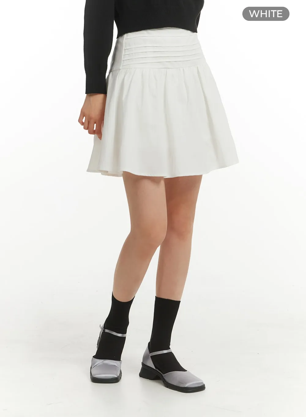 Tucked Flare Mini Skirt OM404