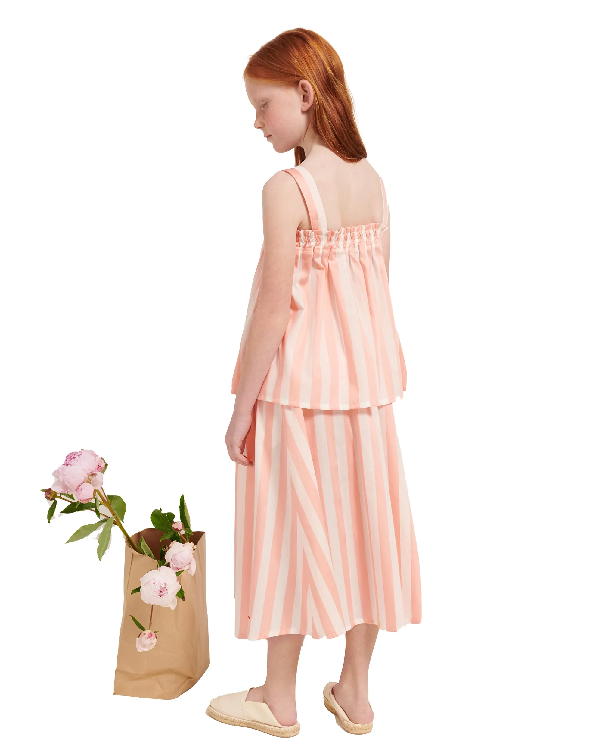 WEEKEND HOUSE KIDS Things I Like PINK STRIPES ICE-CREAM LONG SKIRT